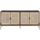 Avida 71.75 X 18.5 inch Gold / Black/Natural Sideboard, Large
